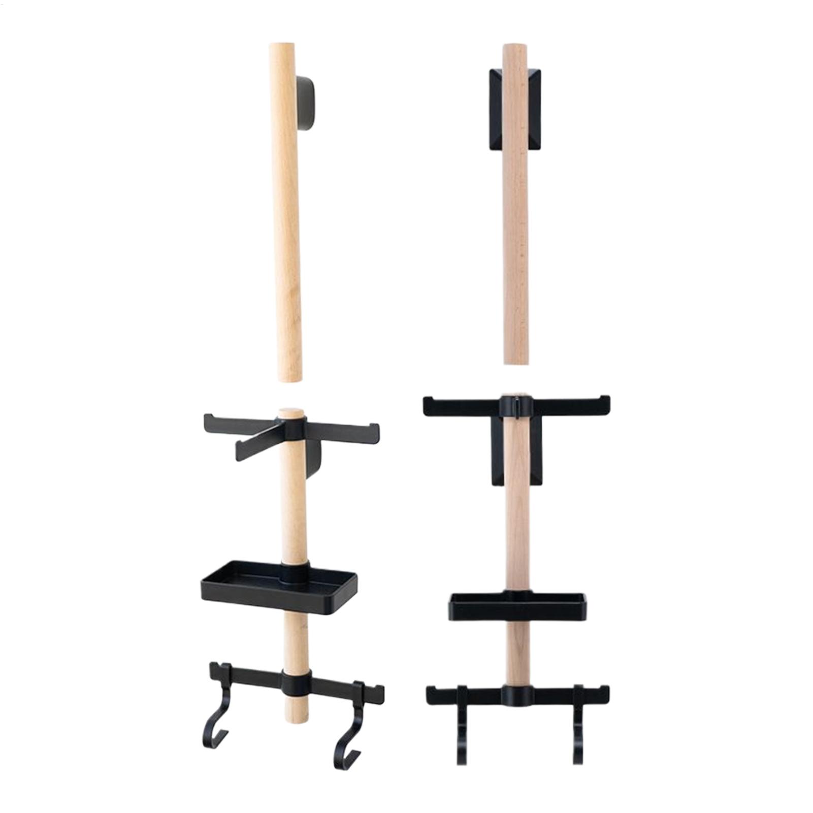 Cycling Gear Stand - ชุดราวแขวนอุปกรณ์จักรยาน 1 ชุด ติดผนัง ทำจากไม้บีช พร้อมที่เก็บหมวกกันน็อค