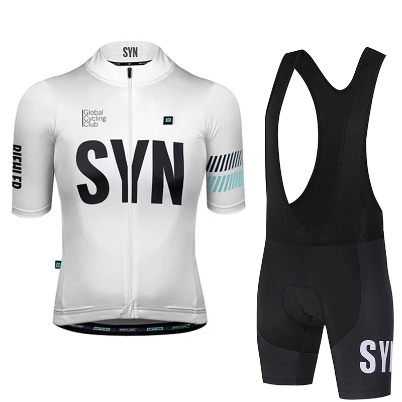 Cycling Gear Brands - ชุดจักรยานผู้ชาย SYN สำหรับฤดูร้อน เสื้อปั่นจักรยานแบบสปอร์ต กางเกงปั่นจักรยานแบบมีสายรัดเอว ชุดปั่นจักรยาน