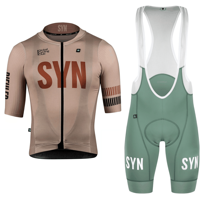 Cycling Gear Brands - เสื้อผ้าขี่จักรยานผู้ชายแขนสั้นกางเกงขาสั้นเสื้อเจอร์ซีย์นักปั่นและกันการกระแทกผ้านุ่มคุณภาพสูงเบาะนั่ง
