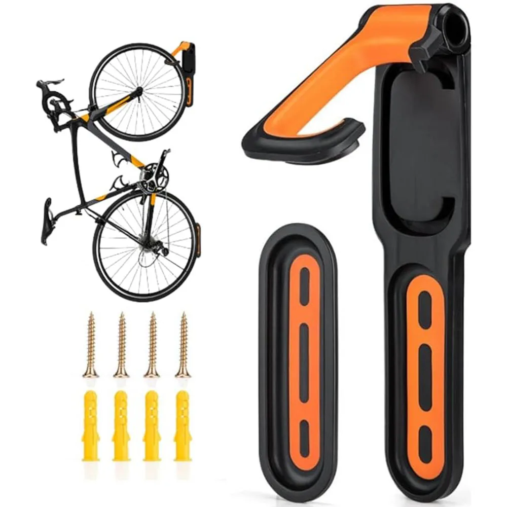 Cycling Gear Wall Hanger - ชั้นติดผนังจักรยาน1ชิ้น MTB จักรยานเสือหมอบตะขอแขวนแบบยึดติดตั้งตัวยึดตัวจับจักรยานหัวเข็มขัดจอดรถ