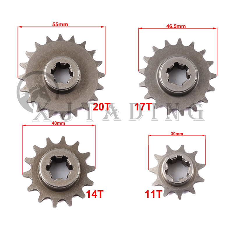 Cycling Gear Box - เฟืองหน้ารถมอเตอร์ไซค์ T8F 11/14/17/20 ฟัน สำหรับมินิโมโต 47cc