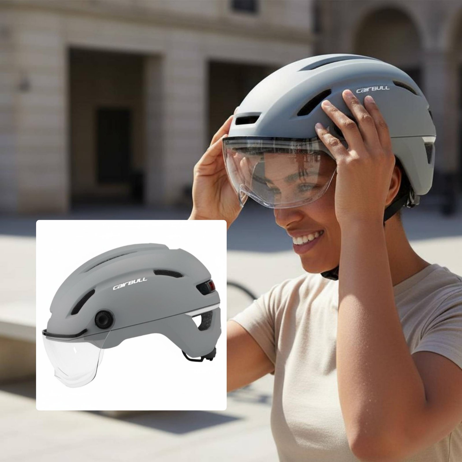 หมวกกันน็อคสำหรับจักรยานไฟฟ้า  - Cycling Gear Pas บทวิจารณ์และราคา