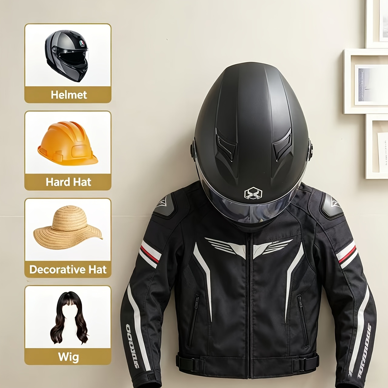 ที่แขวนหมวกกันน็อคมอเตอร์ไซค์  - Cycling Gear Wall Hanger บทวิจารณ์และราคา
