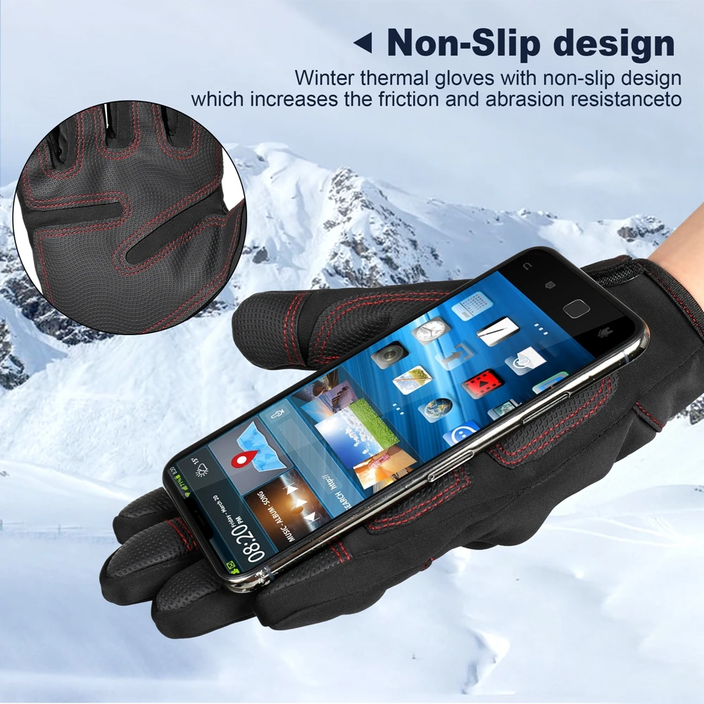 ถุงมือมอเตอร์ไซค์ฤดูหนาว หน้าจ - Cycling Gear Display บทวิจารณ์และราคา