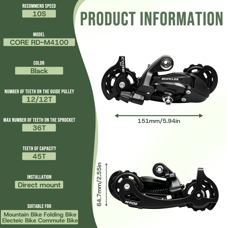 BUCKLOS ตัวเปลี่ยนเกียร์หลังจั - Cycling Gear Stand บทวิจารณ์และราคา