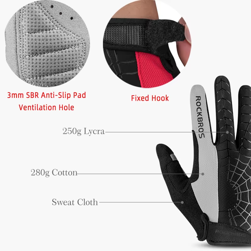 ROCKBROS ฤดูใบไม้ผลิถุงมือขี่จ - Cycling Gear Pas บทวิจารณ์และราคา