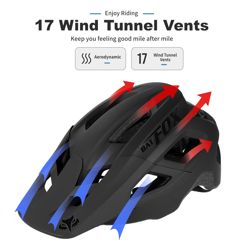 หมวกจักรยานเสือภูเขา BATFOX สา - Cycling Gear Pas บทวิจารณ์และราคา