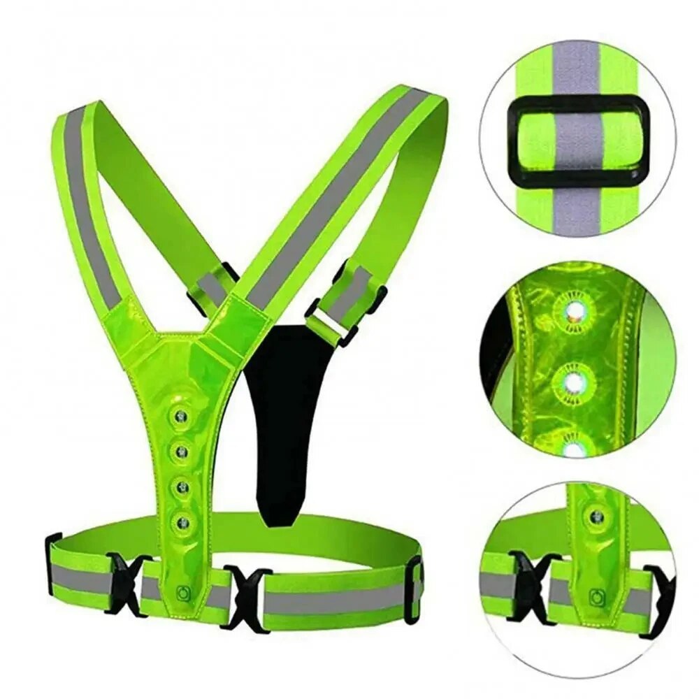 เสื้อกั๊กวิ่ง LED สะท้อนแสง สา - Reflective Cycling Vest บทวิจารณ์และราคา