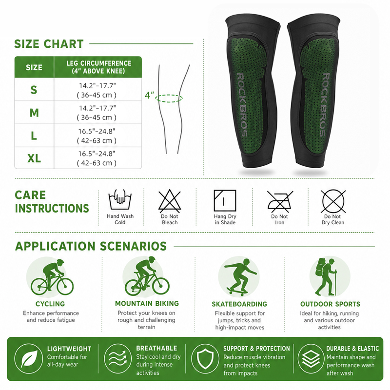 ROCKBROS สนับเข่าสำหรับขี่จักร - Cycling Gear Usa บทวิจารณ์และราคา