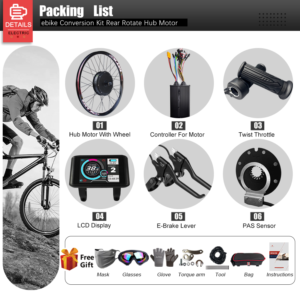 ชุดแปลงจักรยานไฟฟ้า 60V 3000W  - Cycling Gear Display บทวิจารณ์และราคา