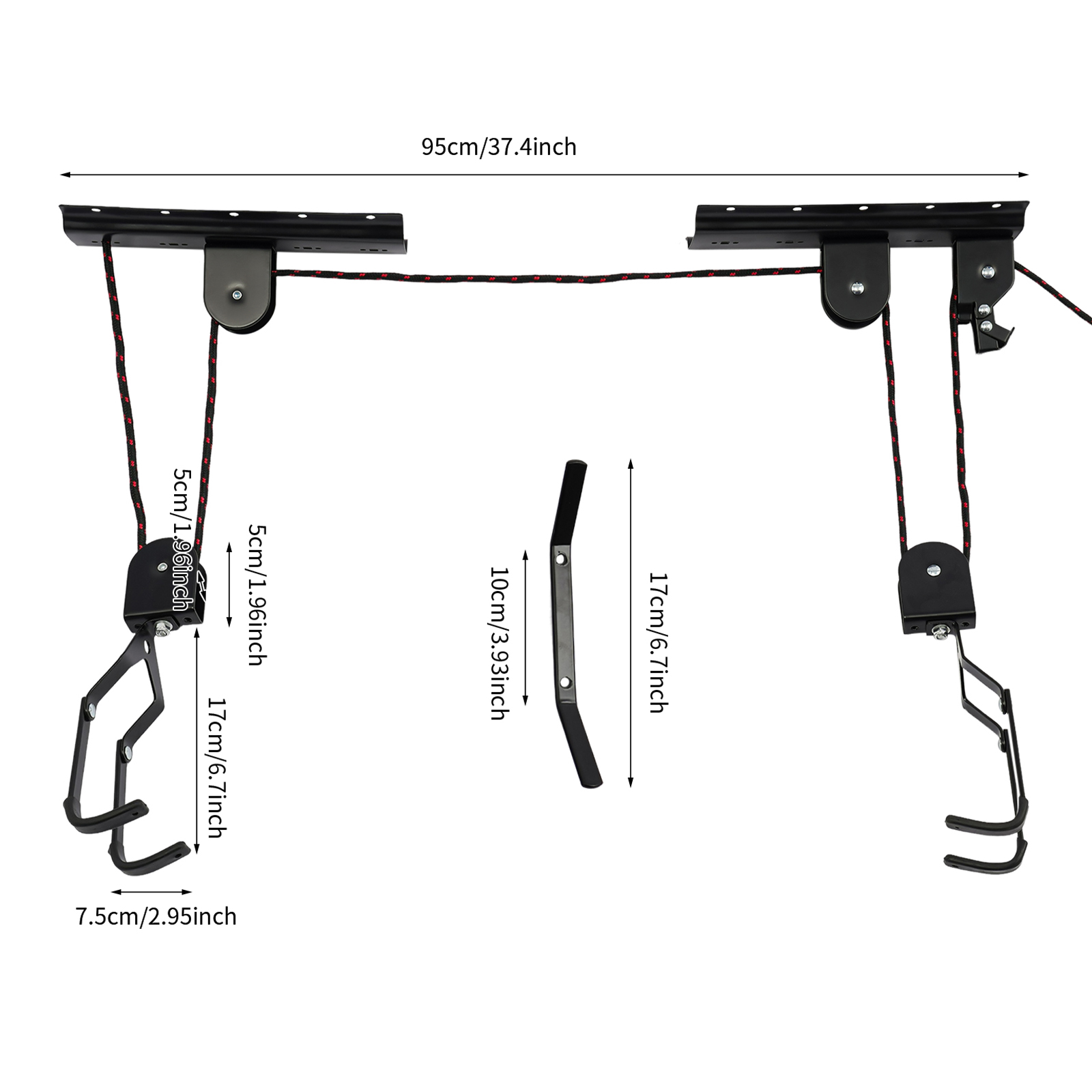 ที่แขวนจักรยานสำหรับเพดานโรงรถ - Cycling Gear Wall Hanger บทวิจารณ์และราคา