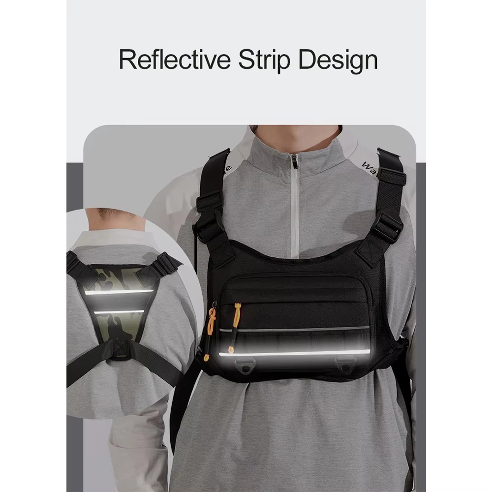 เสื้อกั๊กสะพายหน้าสำหรับปั่นจั - Reflective Cycling Vest บทวิจารณ์และราคา