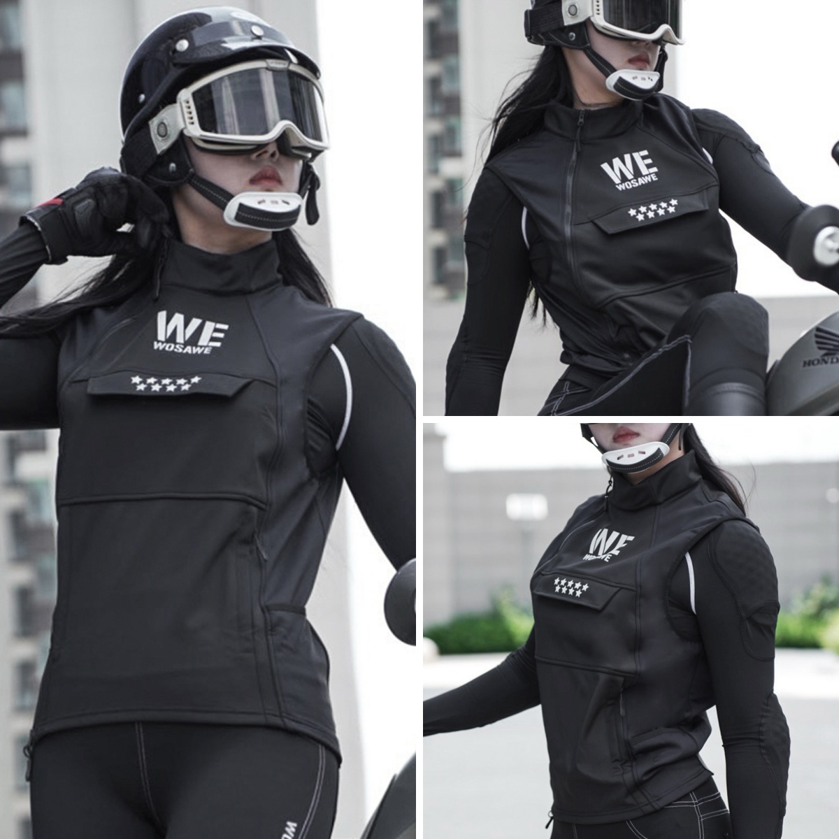 WOSAWE เสื้อกั๊กขี่รถจักรยานยน - Reflective Cycling Vest บทวิจารณ์และราคา